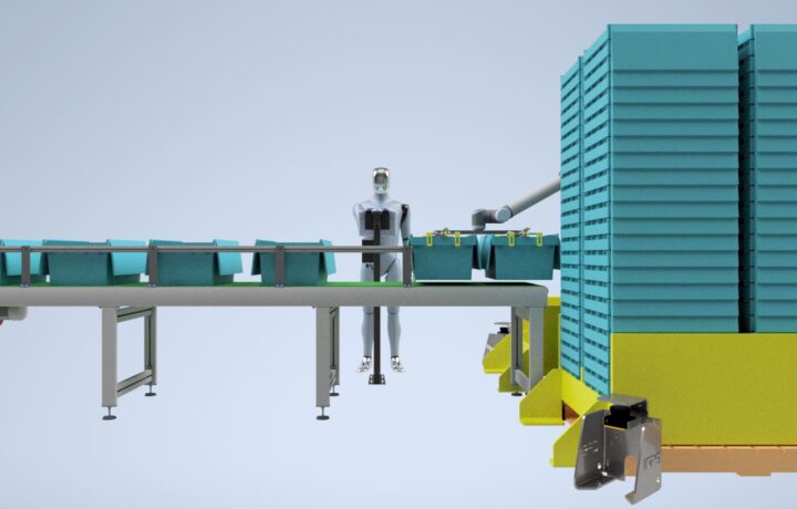 Cobot Alimentación Totes Clasificador Farmacia