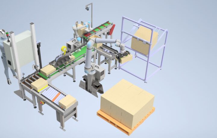 Cobots Encajado Armado de Caja y Paletizado