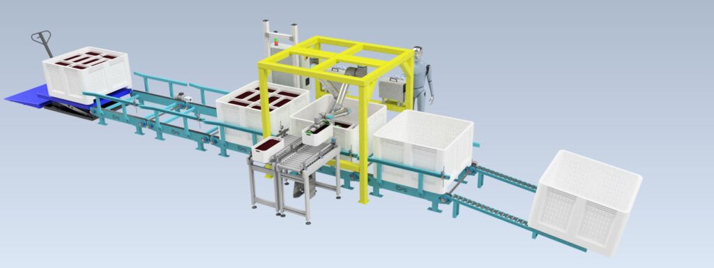Cobot Alimentación Totes a Línea