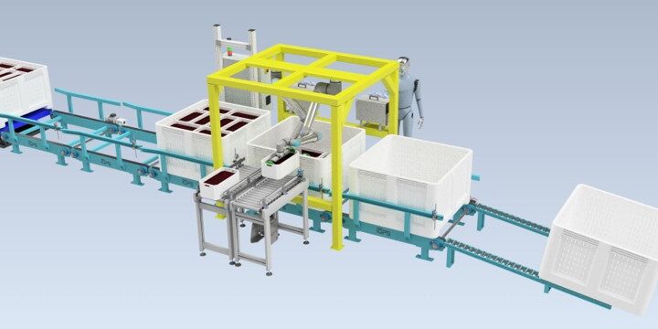 Cobot Alimentación Totes a Línea
